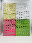 GE8637-M- Multi Foil Polka Dots Gift Bags (12/288)