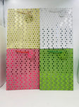 GE8638-L-Multi Color Pork Dot Shinning Bags (12/144)