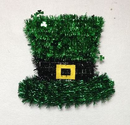GP7102-St. Patrick's Tinsel Hat Decoration (12/48)