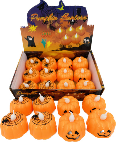 GW4440 Halloween Pumpkin Candles Lights (12/240)