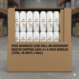 Dove Roll-on Deodorant 50ml - Coconut Scent (6/48)