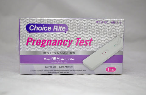 HB4110 Choice Rite Pregnancy Test Kit (12/72)