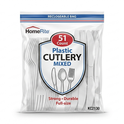 Mixed Plastic Cutlery (Forks, Spoons, Knives)