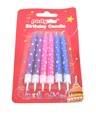 PT0141 6pc Star Big Candle (24/288)
