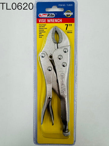 TL0620- 7" Curved Jaw Locking Pliers with Wire Cutter (6/36)