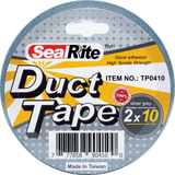 SealRite duct tape roll with silver gray color on a white background