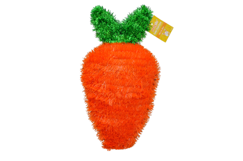 GF4169  15" x 8" Tinsel Easter Carrot Decoration (36)