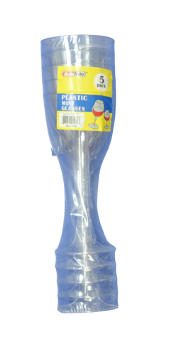 KC1133 5pc Plastic Wine Cups (24)