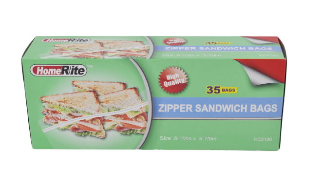 KC2120 35ct Zipper Sandwich Bags (48) – Rite Way Wholesale