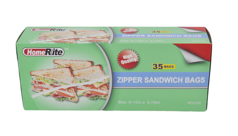 KC2120 35ct Zipper Sandwich Bags (48)