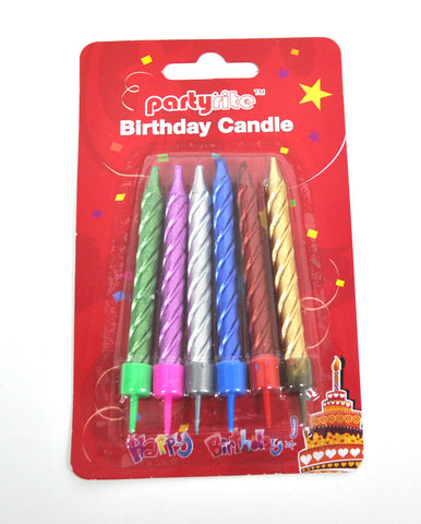 PT0142 6pc Glitter Big Candle (24/288)