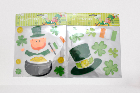 PT8061 St. Patrick's Day gel stickers (24/96)