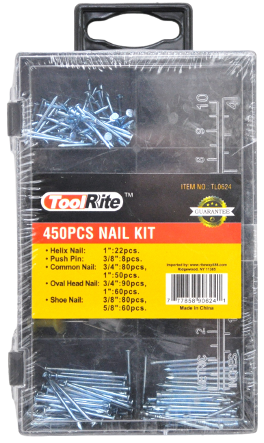 TL0624 450pc Nail Kit (12/72)