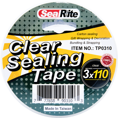 TP0310 110-Yard x 3" Clear Tape (36)