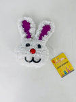 GF7163  3D Easter Tinsel Bunny Head 6"x4"x2.5"(36)